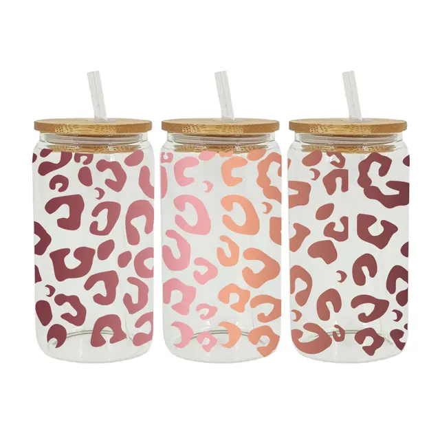 Uv Dtf Átviteli Matrica A 16Oz -Os Libbey Szemüvegekhez, Palackok Csésze Can Diy Vízálló, Könnyen Használható Egyedi Matricák D356 - Image 2