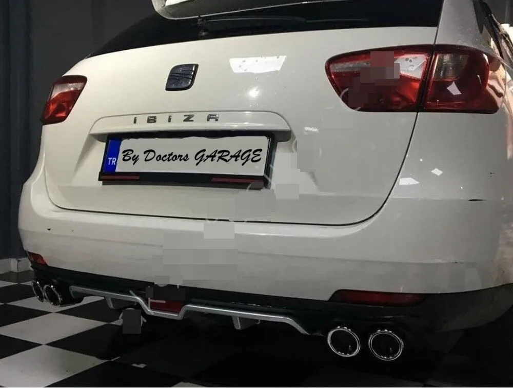 

For Seat Ibiza Hatchback Sedan Model Diffuser Car Accessories Unıversal Compatible Rear Bumper Attachment Flexible Durable