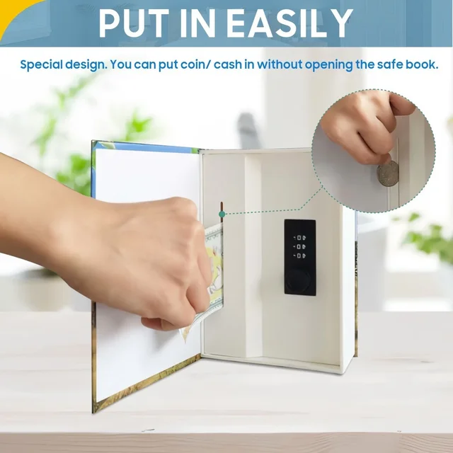 New Book-Shaped Safe with Combination Lock – Hidden Money Box & Secret Storage Vault for Kids, Perfect Birthday & Christmas Gift 3