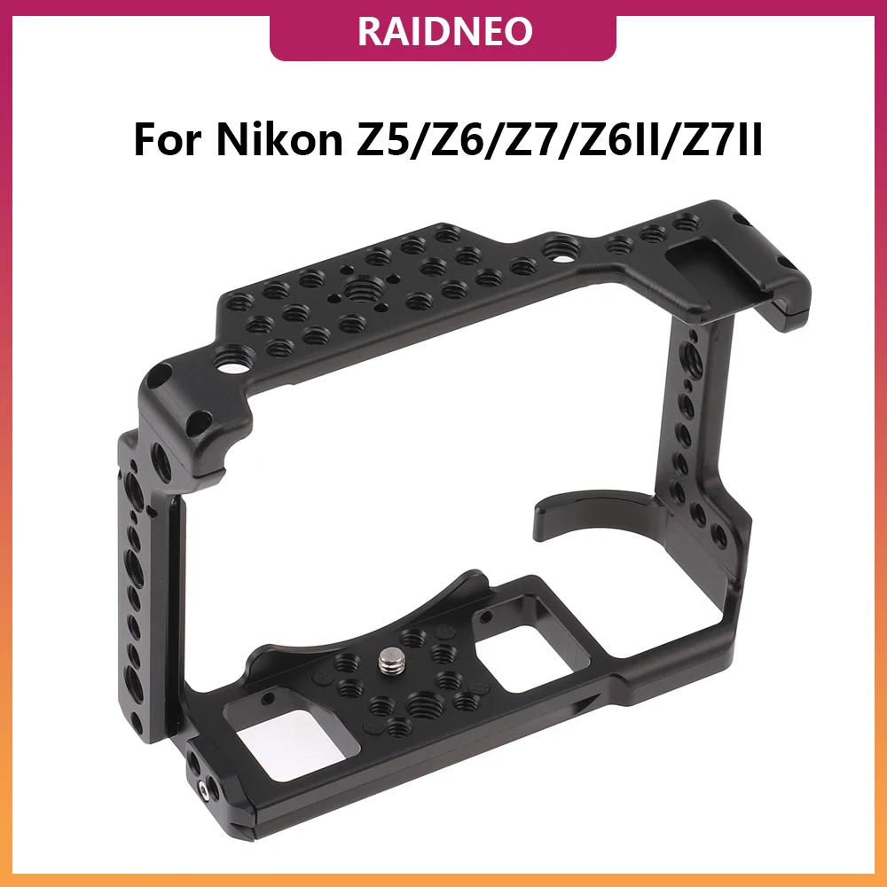 

RaidNeo Camera Cage for Nikon Z5 Z6 Z7 Z6II Z7II Camera Protective Case Extension Frame Video Stabilizer Rig Vlog Video shooting