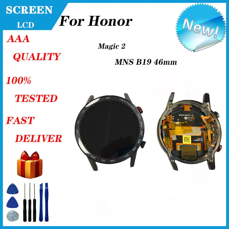 Montagem da Tela Lcd para Honor Ver Magic Tela Externa Reparo e Toque Relógio Inteligente 46 mm Mns-b19 Mns-b39 - Image 4