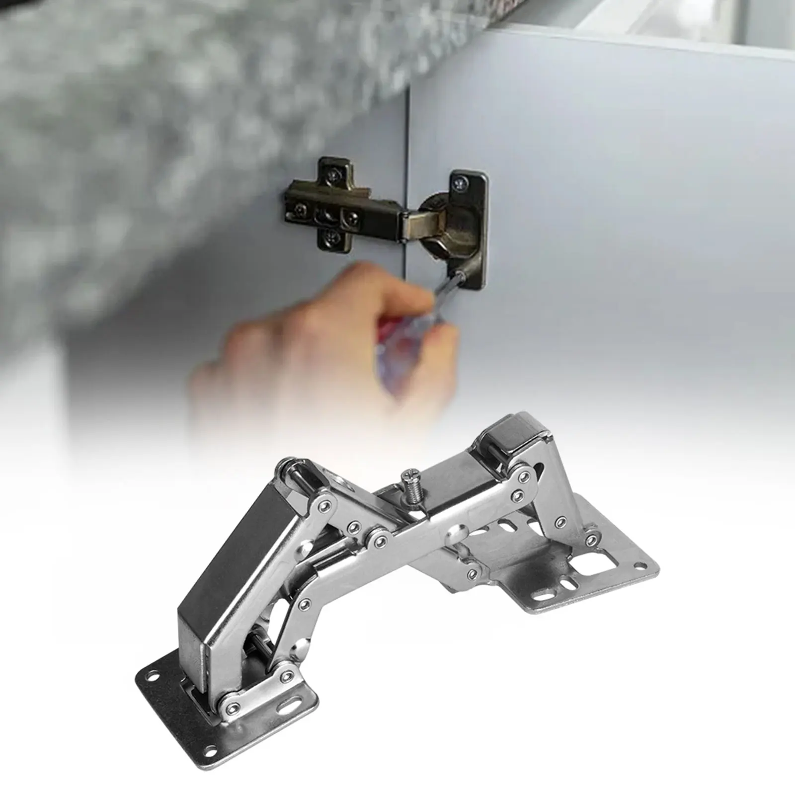 Cabinet Door Hinges Furniture Hinge Cabinet Hinges 180 Degree Hinges Frameless Cabinet Hinges Hydraulic Soft Close Kitchen Cupboard Doors Cold Rolled Steel Material
