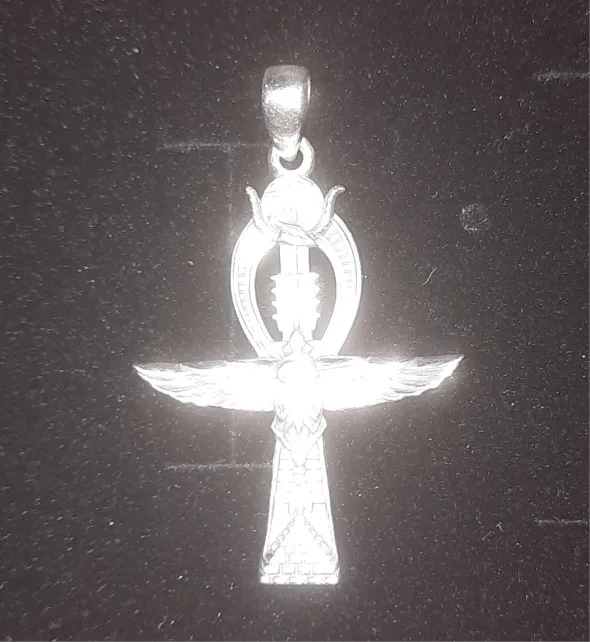 VASSAGO Ankh Cross & Eye Of Horus Necklace - Stainless Steel Egyptian Protection Jewelry