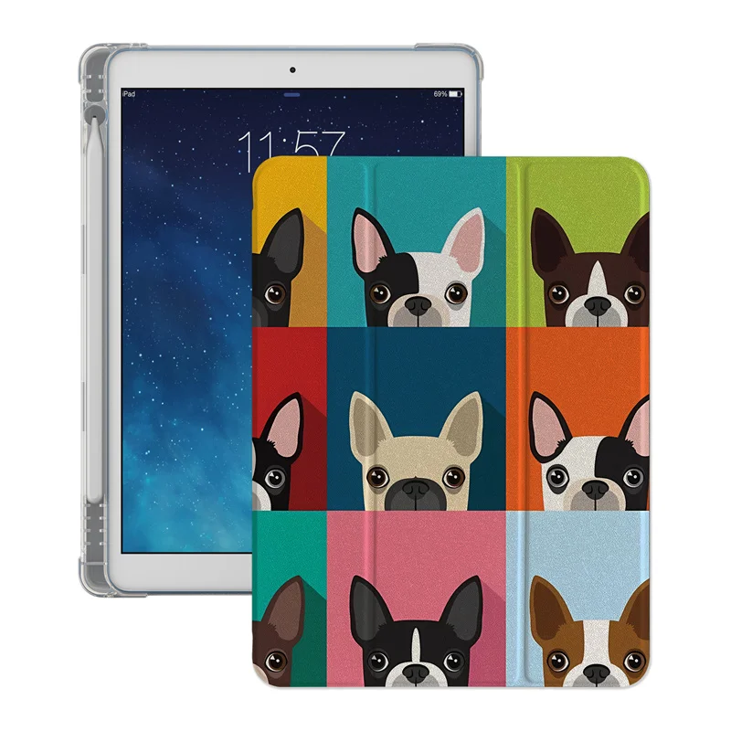Charming Colorful Bulldog Tablet Case