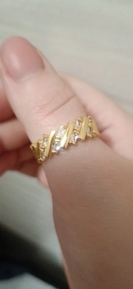 Fashion Gold Color Stainless Steel Rings photo review