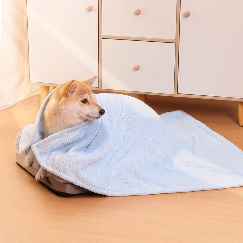 

Pet bath towel, Absorbent towel available in 2 sizes, 3 colors, large size, dog bath towel, ultra-fine, quick-drying.