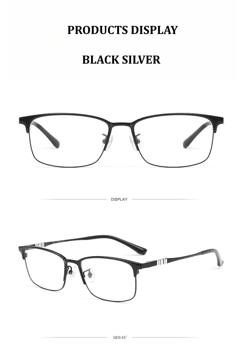 Chashma Unisex Full Rim Polygon Square Titanium TR 90 Eyeglasses 703312 Image 9