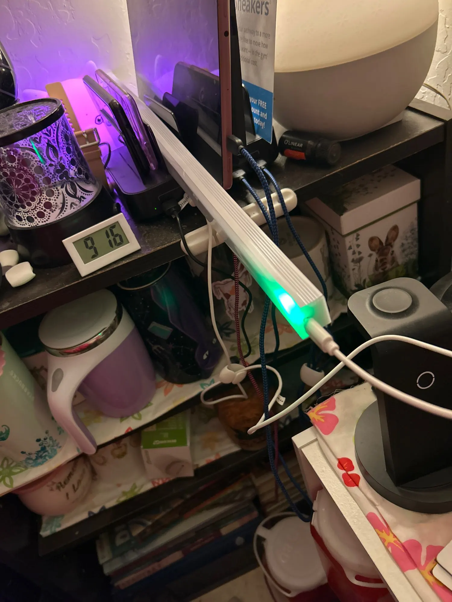 LED Motion Sensor Bar Light Rechargeable Induction Night Light Portable Cordless Magnetic Cabinet Lamp photo review