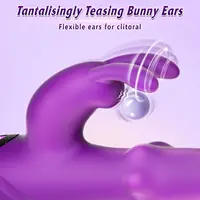 Vibrator Rotierender Quetschdildo Erwachsenes Sexspielzeug 4IN1 G-Punkt-Kaninchenvibratoren Weiblicher Klitorisstimulator mit 10 Vibrationen 3