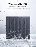 LIONSHEE LS-SP240 Panneau Solaire Flexible 240W 2PCS 17,55% Haute Efficacité Pliable Jusqu'à 120 °   Cellule solaire mono 182x83mm, étanche IP67, pour camping-car/bateau/station d'alimentation sur le toit 6