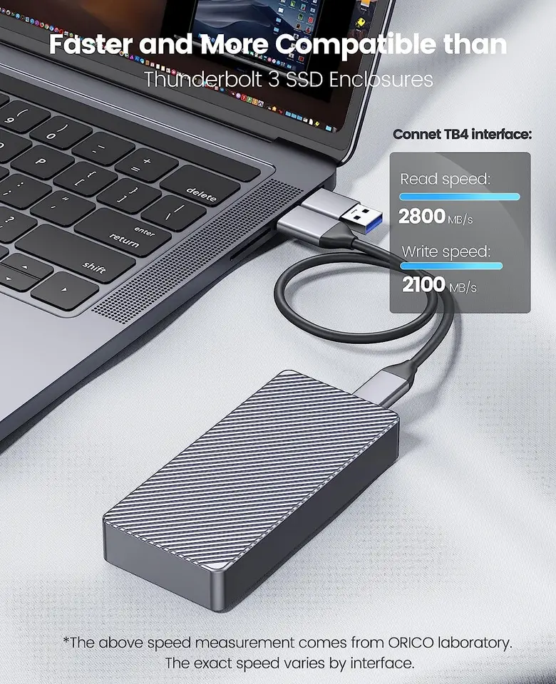 NVMe SSDエンクロージャー アルミニウム合金外部Thunderbolt Amazon.co.jp: 日本初・Thunderbolt 5 to U.2 NVMe SSD
