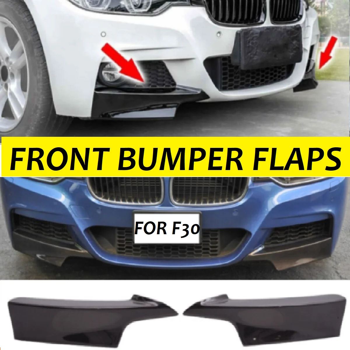 

2 шт., щитки для переднего бампера BMW 3 серии F30 M Technic 2012-2018