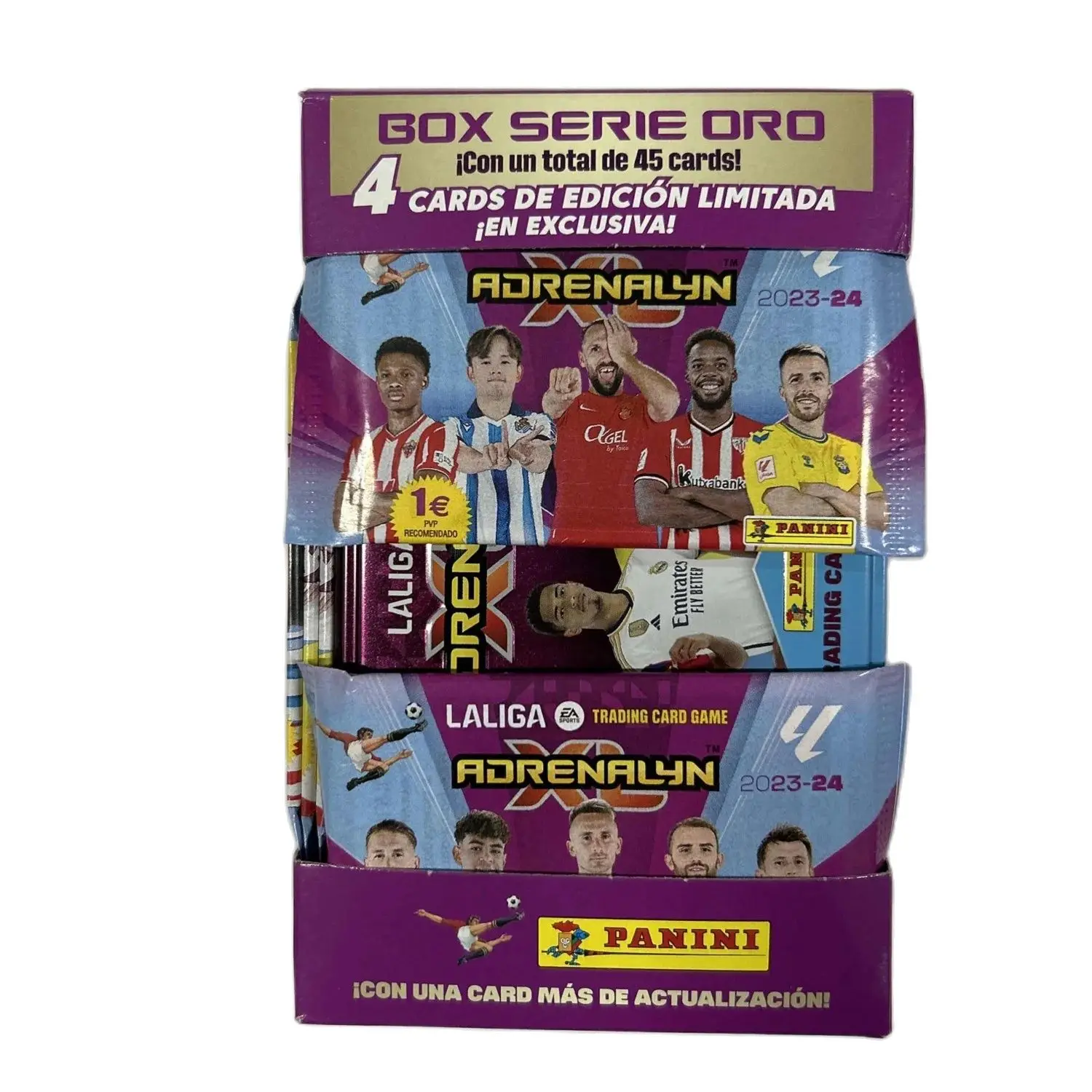 Panini Caja - Cartas Adrenalyn o Cromos para La Liga Este 2023-2024 -  Colección Oficial de Cromos (Caja de 50 Sobres) - ELEGIR EL PRODUCTO  DESEADO CON LA VARIANTE COLOR - NO