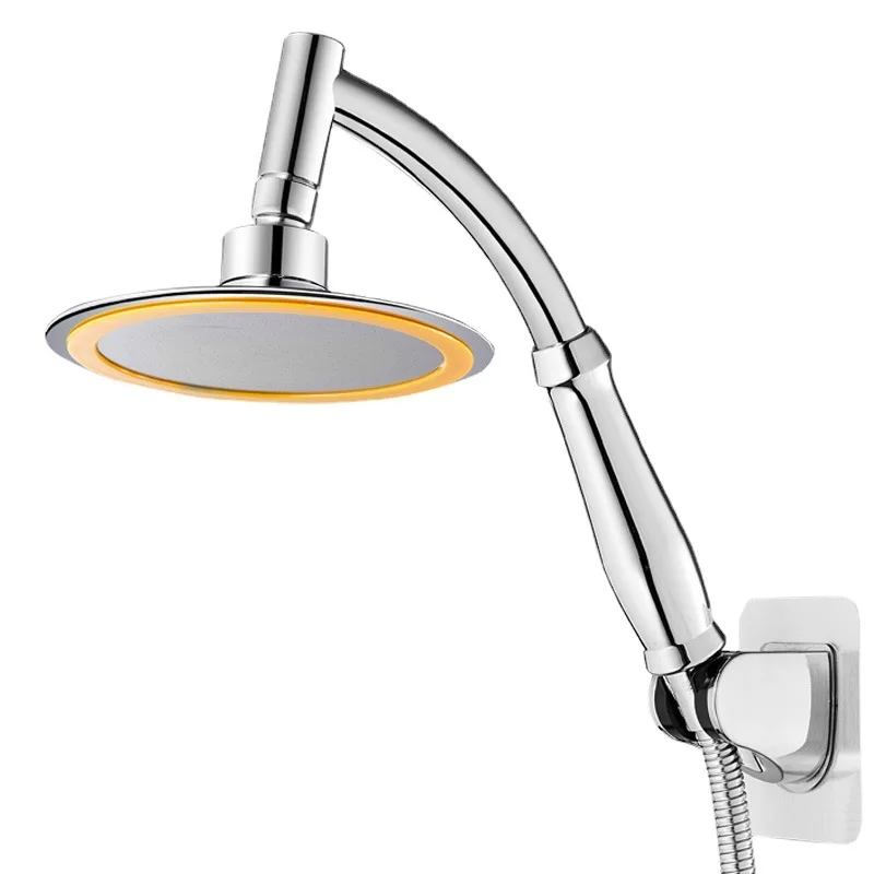 6Inch High Pressure Rainfall Shower Head,Handheld Shower Head 360 Adjustable Bathroom Accessories,Water Saving