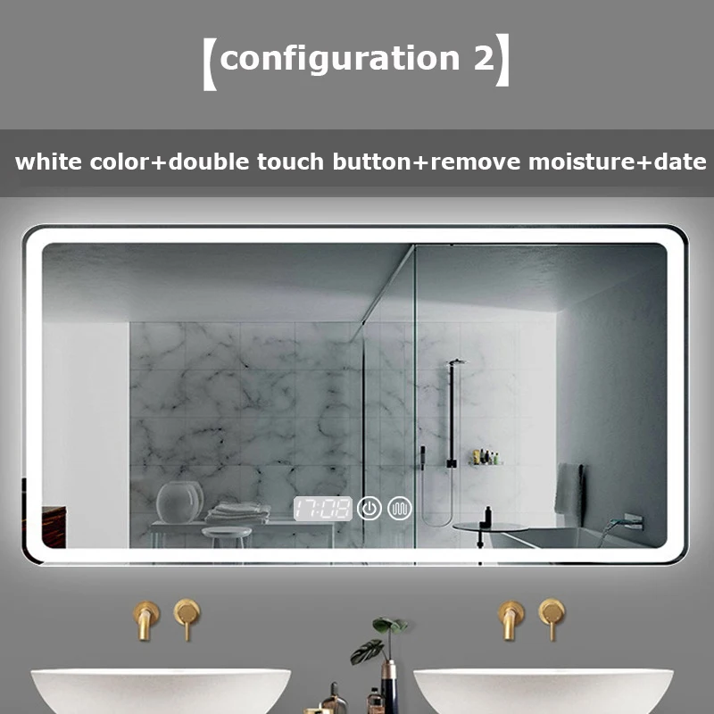 Smart Mirror Remove Mositure Bluetooth Date Indication Modern Life Bathroom Living Room Usage
