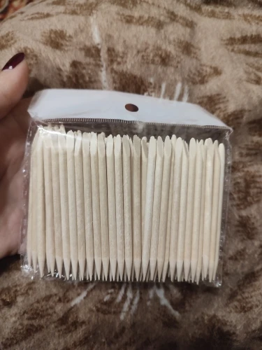 50/100pcs Nail Art Pusher Orange Wood Sticks Cuticle Pusher Remover Rhinestones Dotting Removal Manicure Pedicure Care Tools photo review
