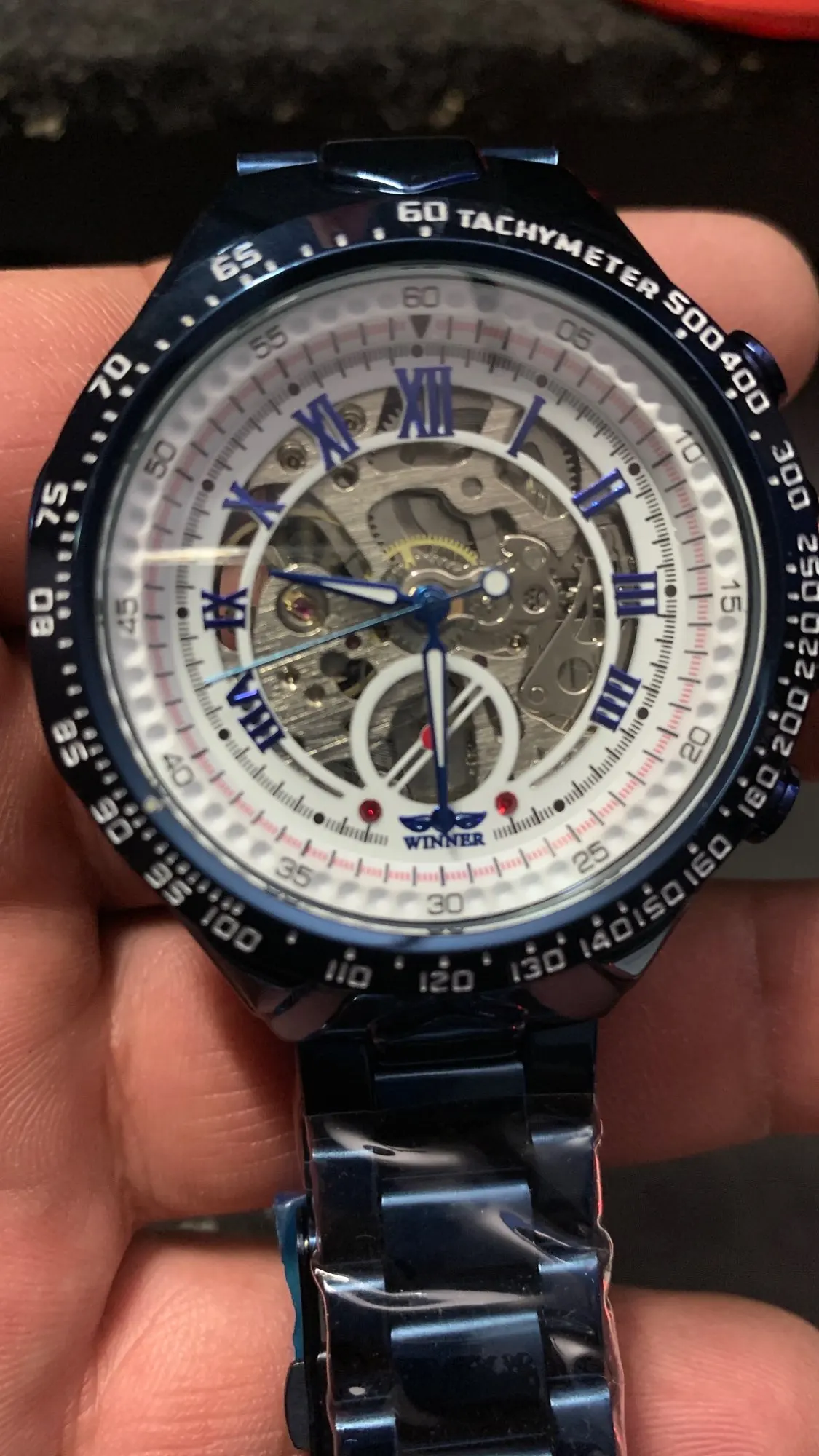 WINNER Luxury Brand Men Mechanical Wrist Watch Stainless Steel Automatic Skeleton Business Classic Male Watch Clock reloj hombre photo review