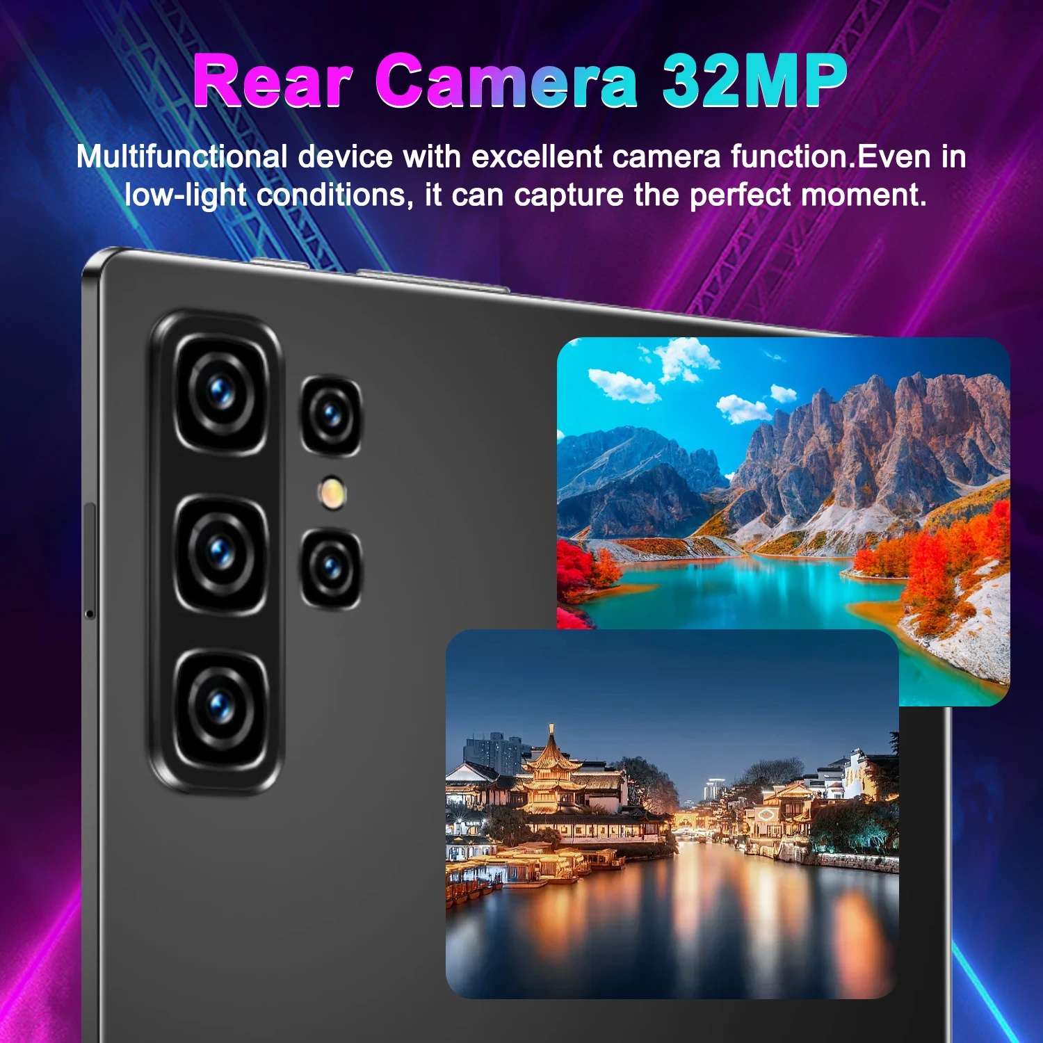 5G Global Version Pad 20000mAh 10.36 Inch Android 13 16GB+1TB 16MP+32MP WPS+5G WiFi Bluetooth Dual SIM Phone Call Tablet