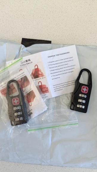 1-10PCS Portable Alloy Lock Padlock Outdoor Travel Luggage Zipper Backpack Handbag Safe Anti-theft Combination Code Number Lock photo review