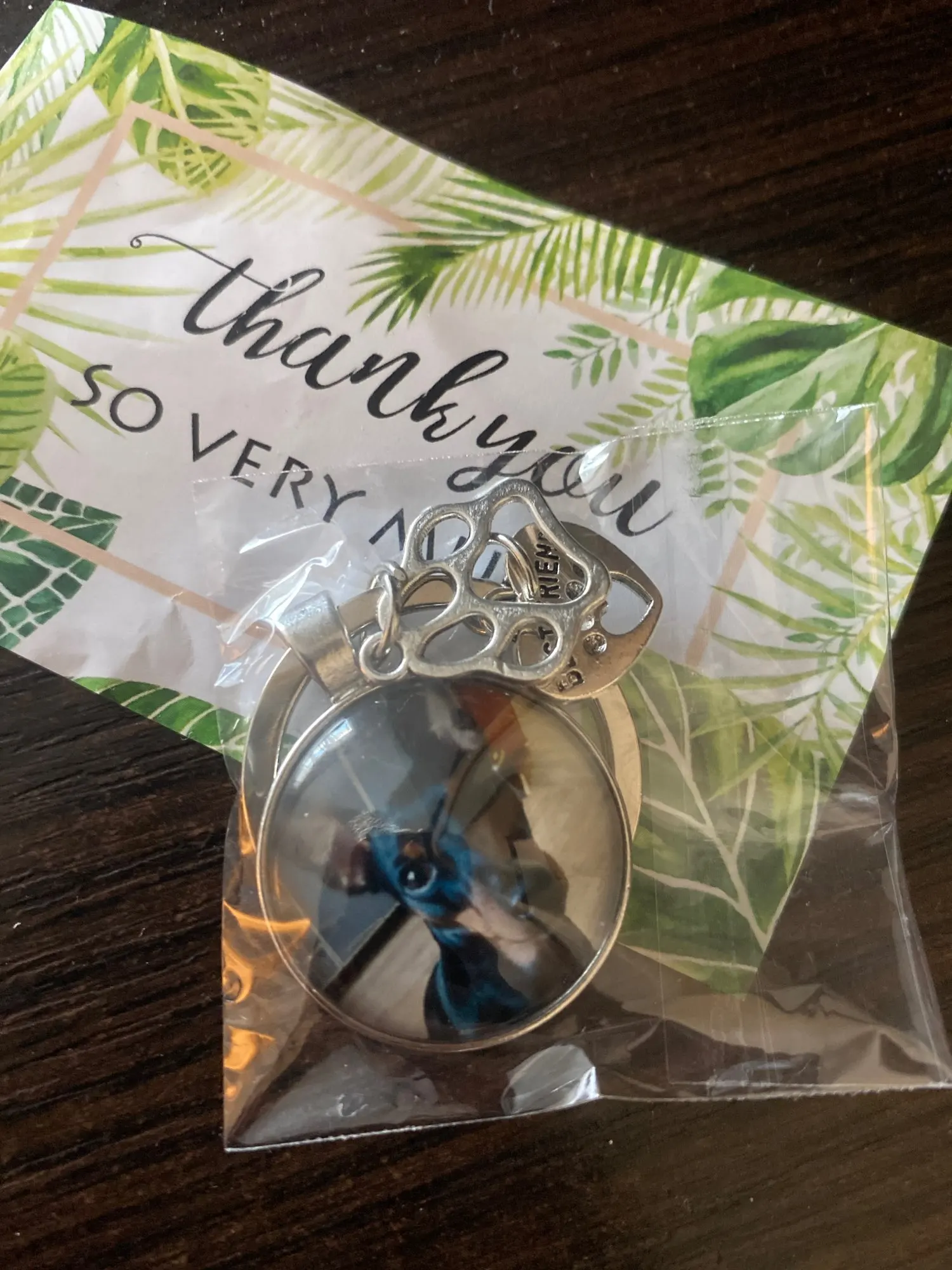 Custom Pet Photo Key Ring