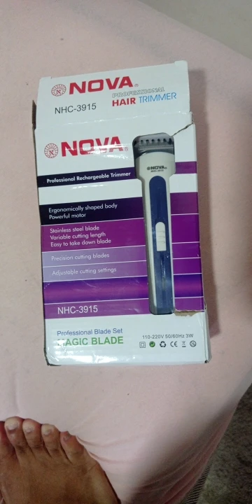 Máquininha De Cortar Cabelo e/ou Barbeador Portátil Aparador Barba 3915 bivolt Recarregável-ENVIO IMEDIATO PARA TODO BRASIL photo review