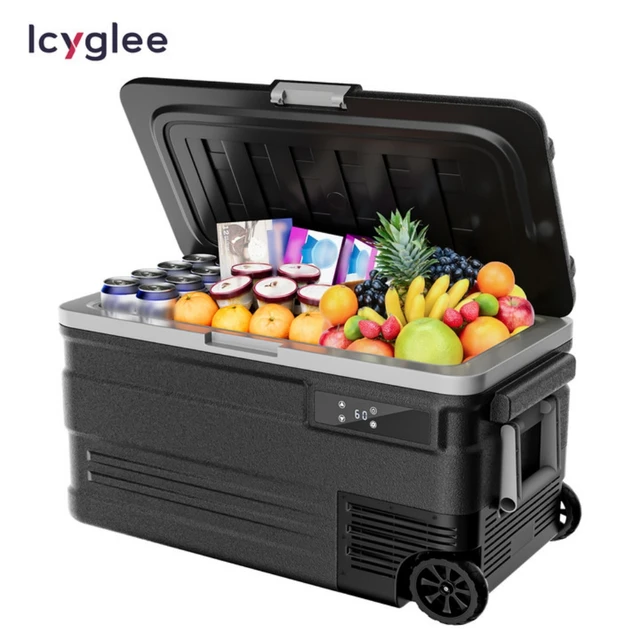 ICYGLEE 75L Portable Car Refrigerator Compressor Fridge Freezer Cooler Ice Box Keep Cool for Camping Fishing Trip Truck Boating 1