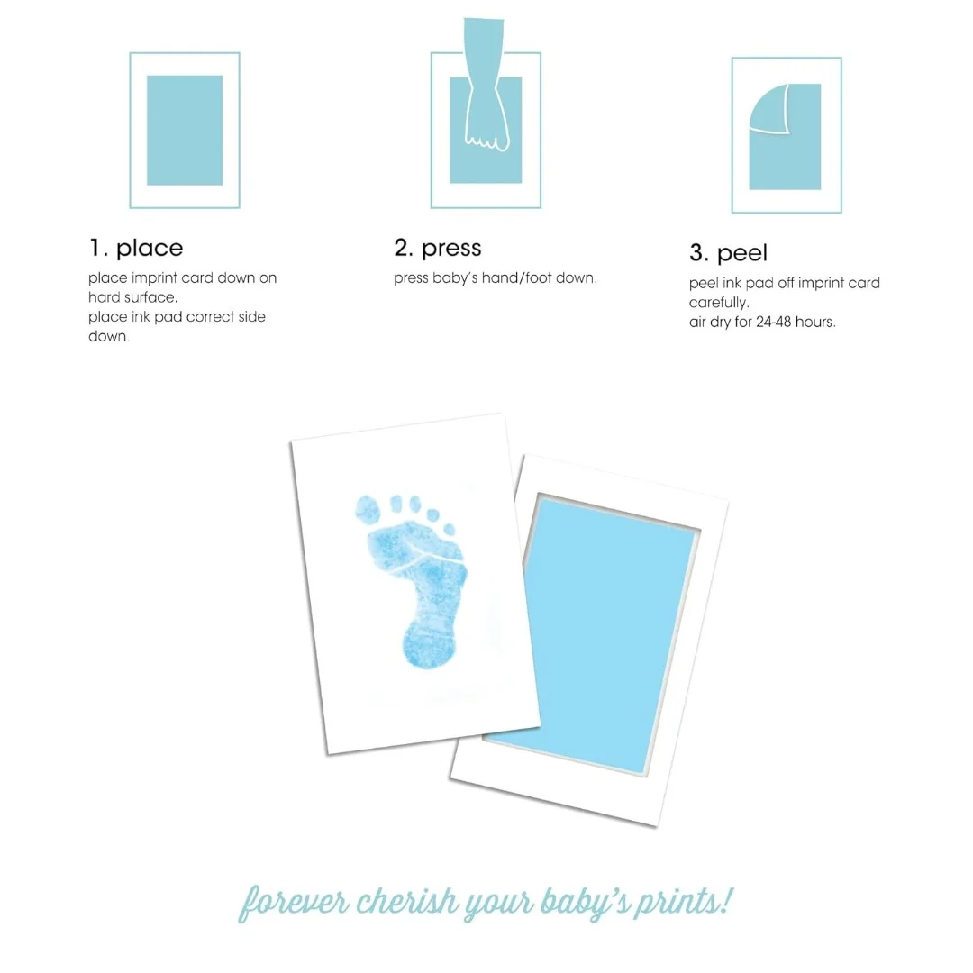 Pet Paw Print Impression Kit For Dogs Cats 1 Inkless Ink Pads For Pet Hand and Footprints 2 Imprint Cards ink pads pet print kit