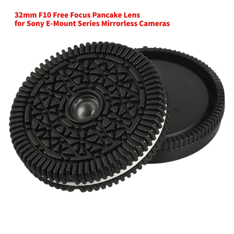 Objectif crêpe à mise au point libre F10 32mm, pour Sony E Mount/pour Nikon Z-Mount/pour appareils photo sans miroir Fuji x-mount/EF-M/M43