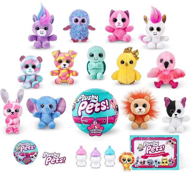 Original Zuru 5 Surprise Mini Brands Toys Plush Pets 5 Surprise