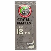 ORGAN HAX1 Household Sewing Machine Needles for SINGER & BROTHER, Sizes 9/65 to 21/130 - Image 6