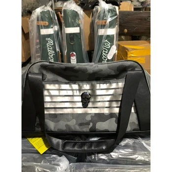 AMAZINGCRE  Golf Boston Bag With Shoe Storage Shoulder Strap Metal Skull Logo Design Golf Clothing Bag High Quality Sport Bags
