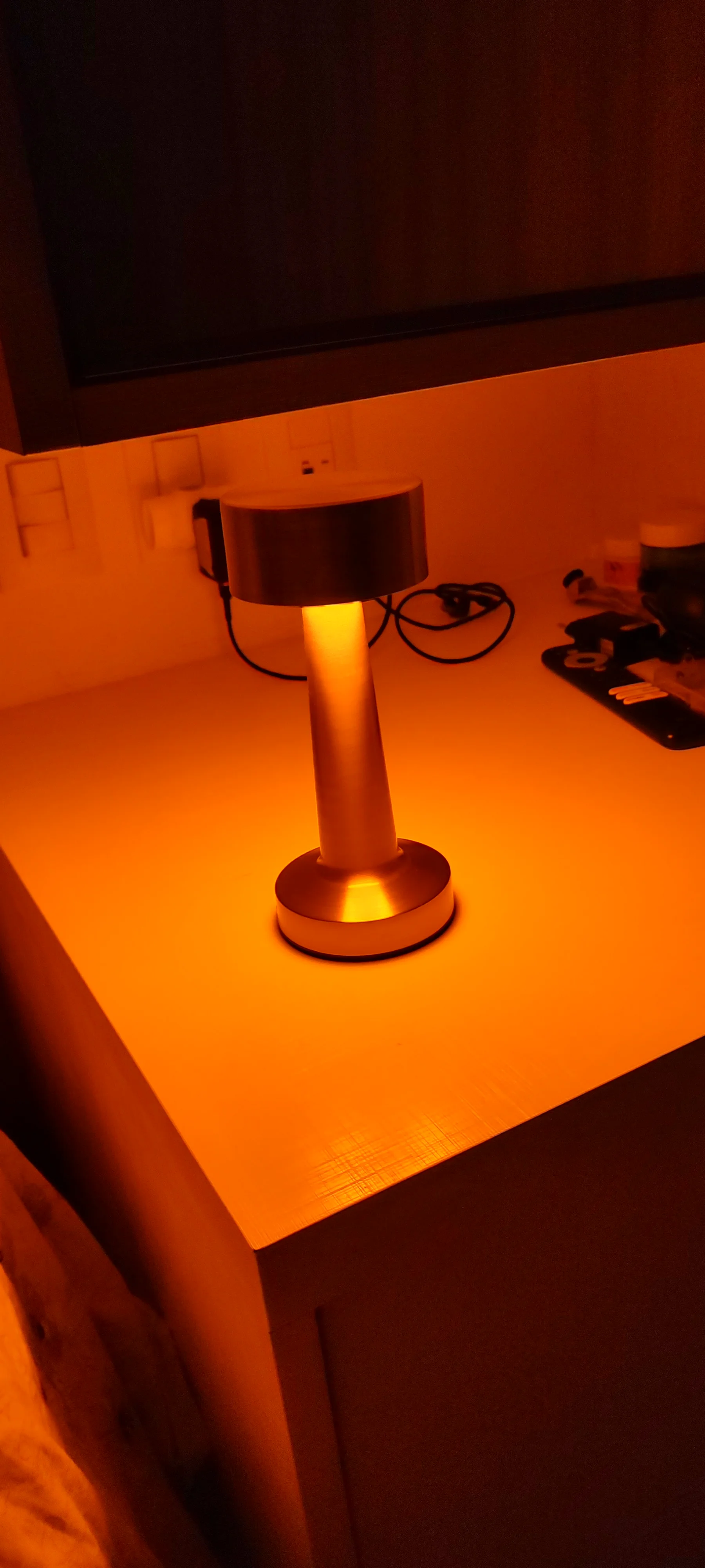 Retro Radiance, Bar Table Lamp, Add a Touch of Nostalgia to Your Room Decor with Warm LED Night Light photo review