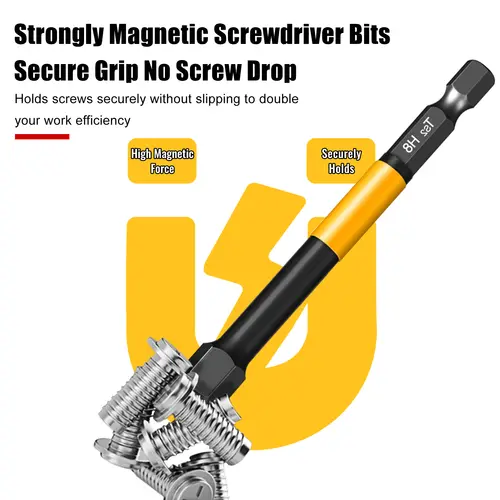 Allen Wrench Drill Bit Hex Driver Bits Set 50/100/150mm H1.5-H10mm with Magnetic Grip and Slip Design for Secure Screw Holding - Image 2