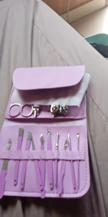 Kit c/ 16 Pçs Cortador De Unhas Conjunto De Ferramentas Em Aço Inoxidável Com Bolsa Dobrável - Neverdie Store photo review