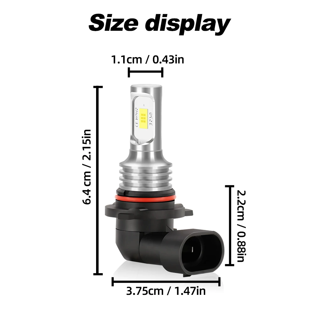2x Led 안개등 6000K 자동차 전면 안개등 전구 시트 이비자 4 Mk4 (6J5, 6P1) 2008.03 2009 2010 2011 2012 플러그 앤 플레이 교체