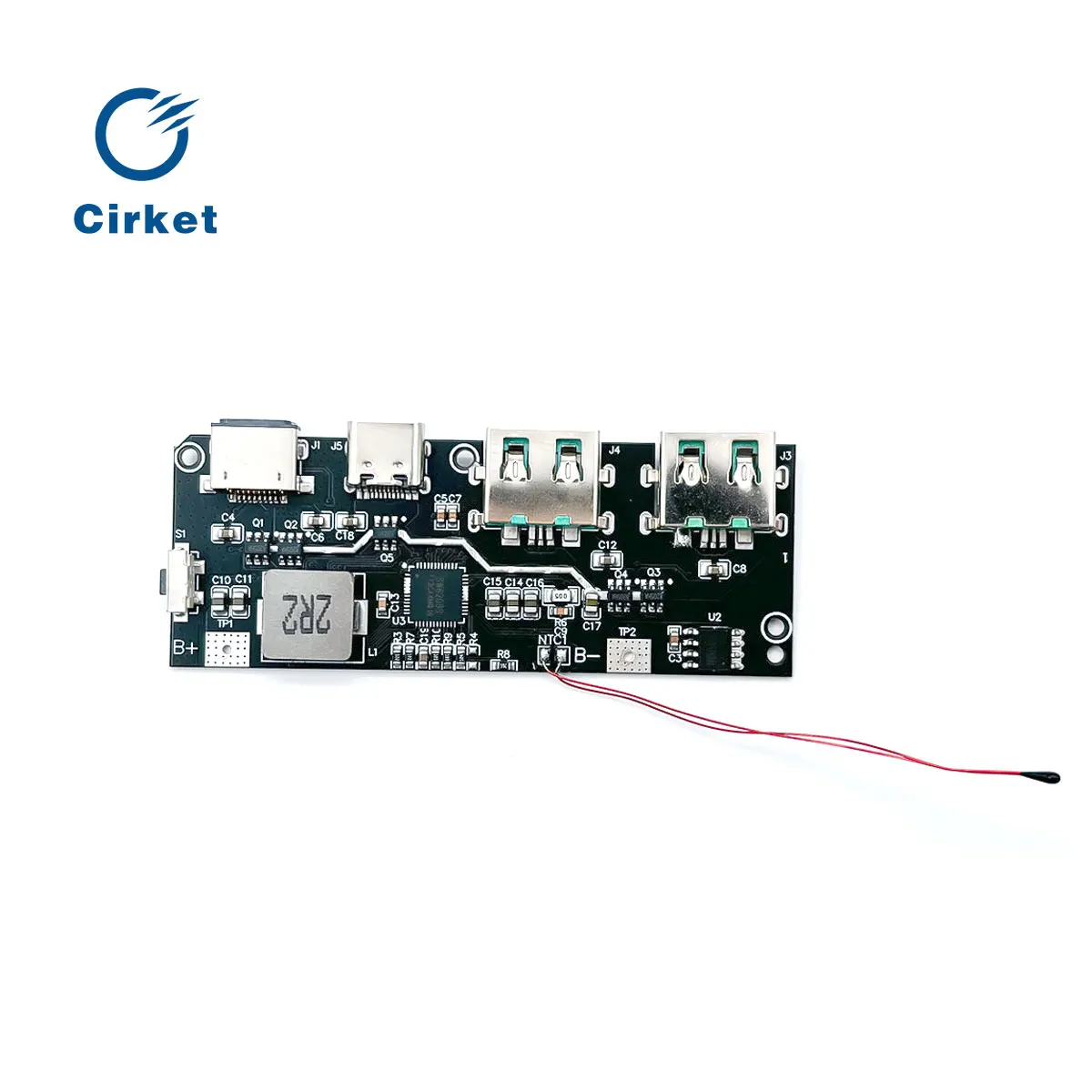 Cirket 22.5W Power Bank 5 porte bidirezionale ricarica rapida modulo di alimentazione Mobile circuito Kit scheda madre fai da te QC4 + PD3.0 - Image 6