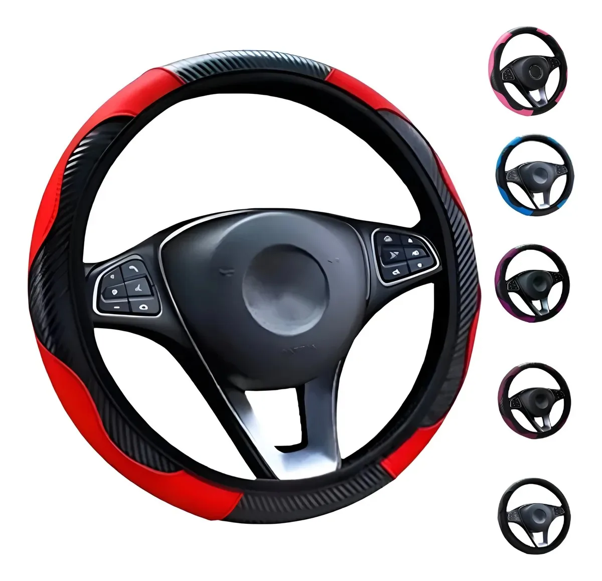 Funda Cubre Volante Deportivo Protector Antiderrapante Auto