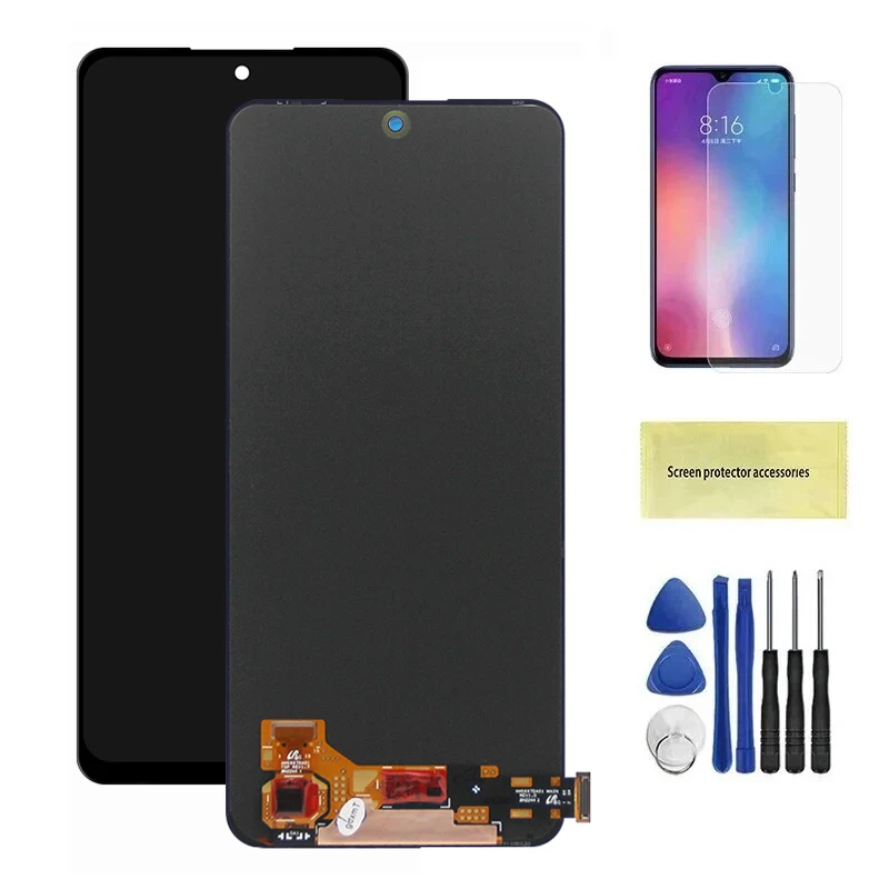 Kit Écran Complet Pour Xiaomi Redmi Note 12 4G - LCD Avec Châssis Noir + Outils + Verre Trempé