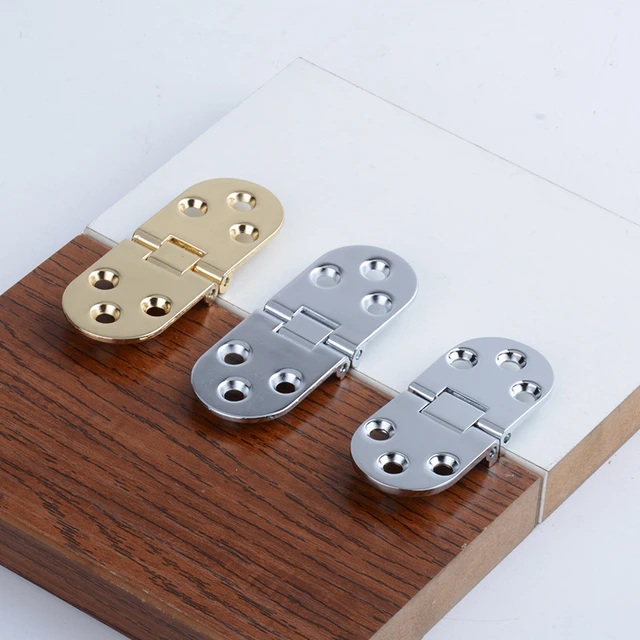 Flush Mounted Folding Hinges Self Supporting Folding Cabinet Door Wooden  Table Flap Hinge Home Hardware Renovation
