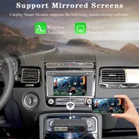 Wireless Carplay Android Auto Decoder For Volkswagen VW Touareg RNS850 2011-2018 With 8" Screen Bluetooth Mirror Link AUX Module 3