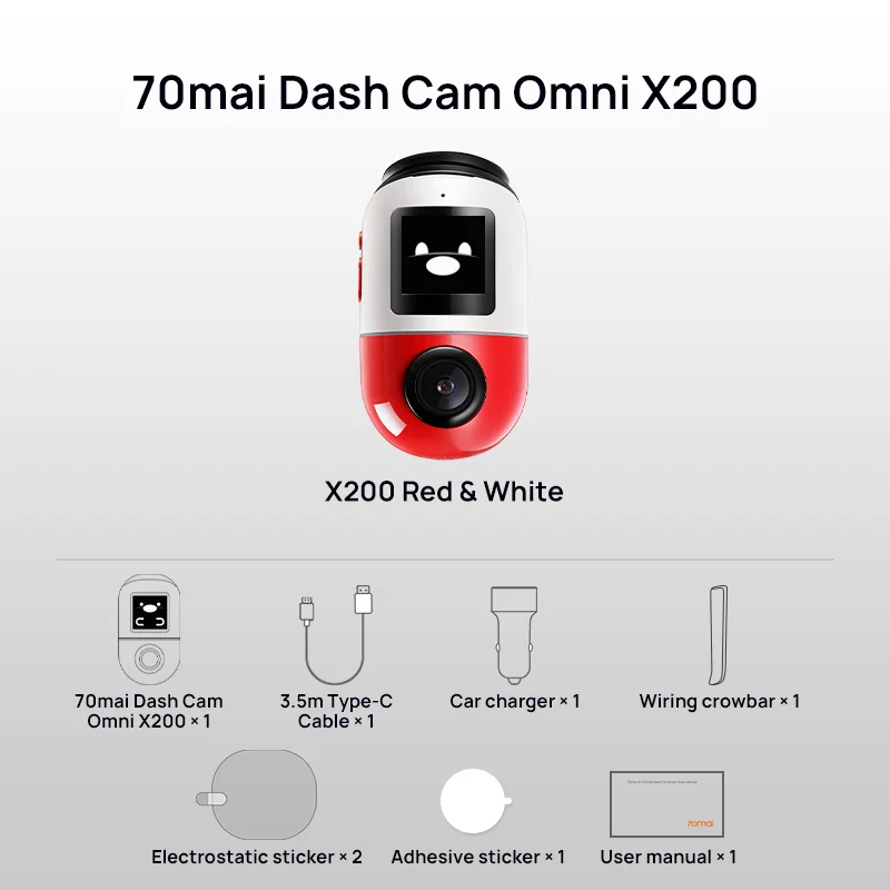 Dashcam Xiaomi 70mai Omni X200