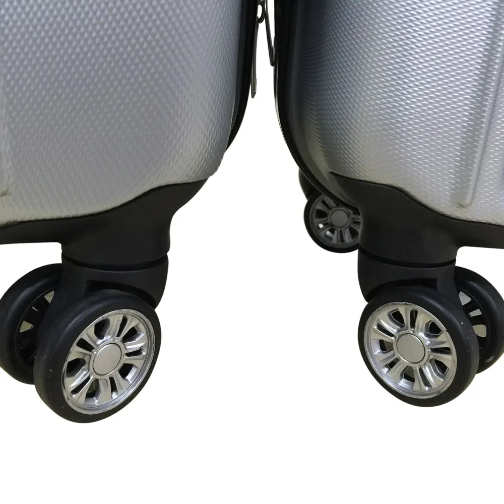 Valise de Voyage Multifonctionnelle 3 en 1, Grande Capacité, Rangement, Argent, Gris, Noir