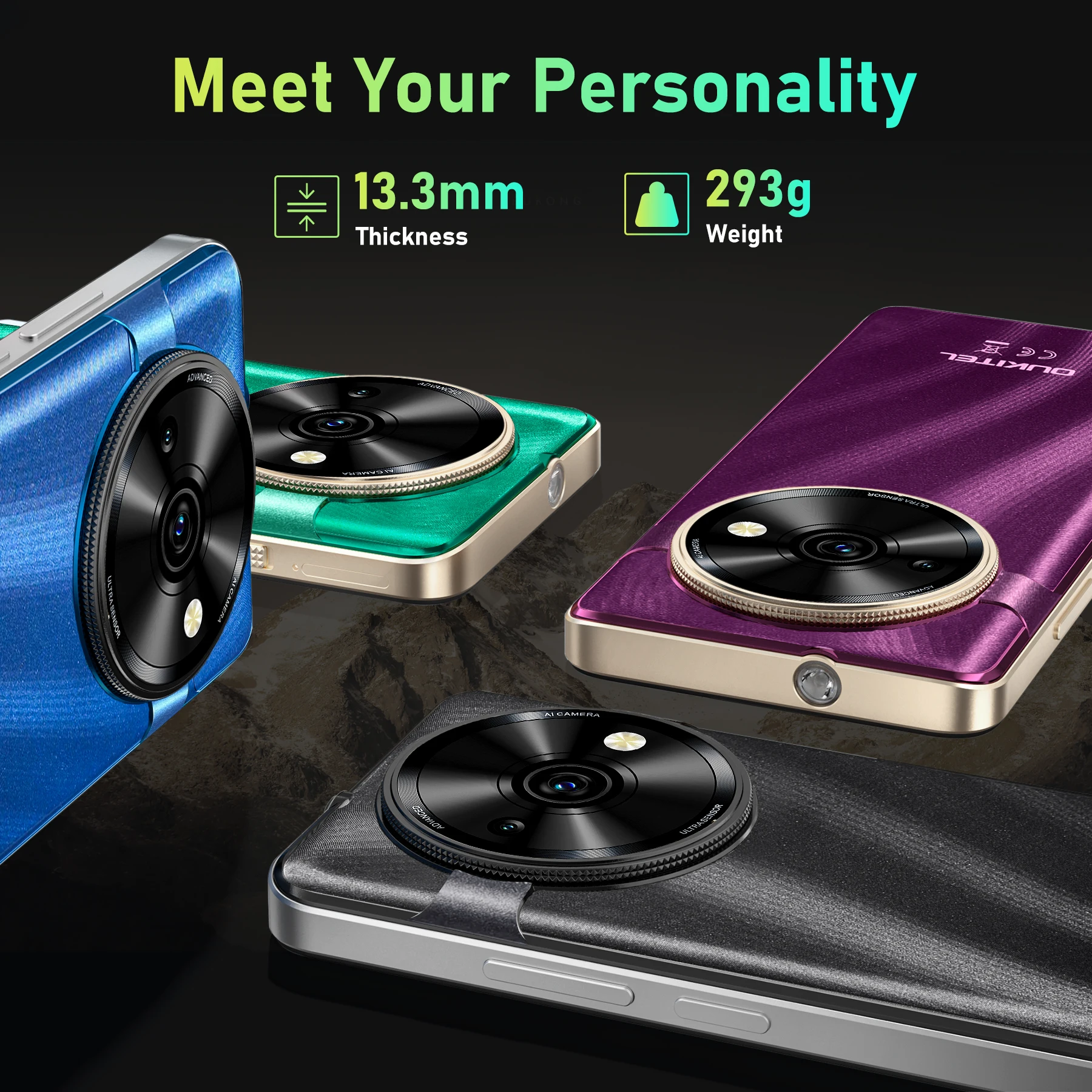 OUKITEL C59 Android 15 Cell Phone Unlocked 2025-10000mAh Battery, 16GB +128GB/TF 1TB Smartphone,6.88'' Display,, 120LM Flashligh