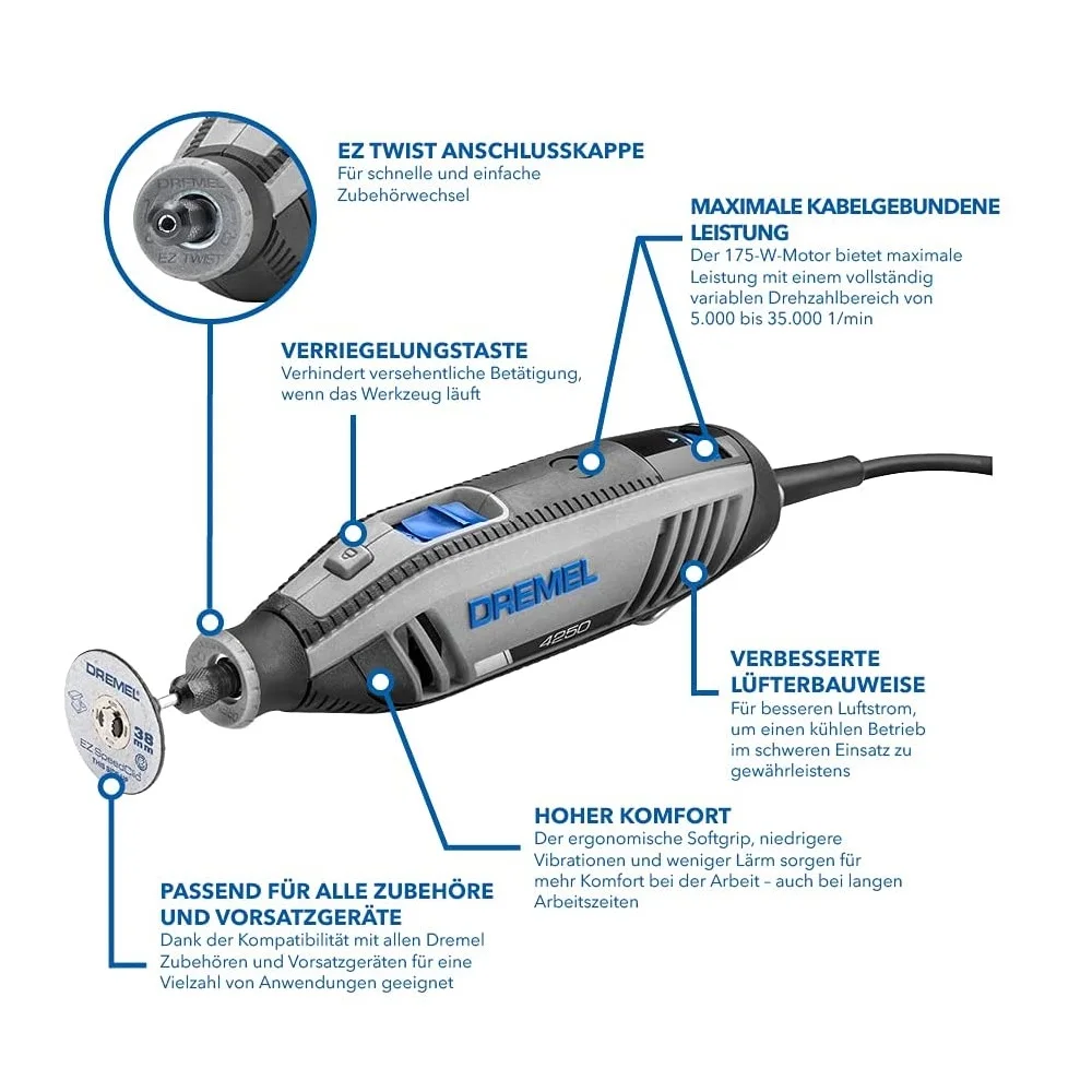 Dremel 4250 (4250-35) multi-tool + accessories Botland - Robotic Shop