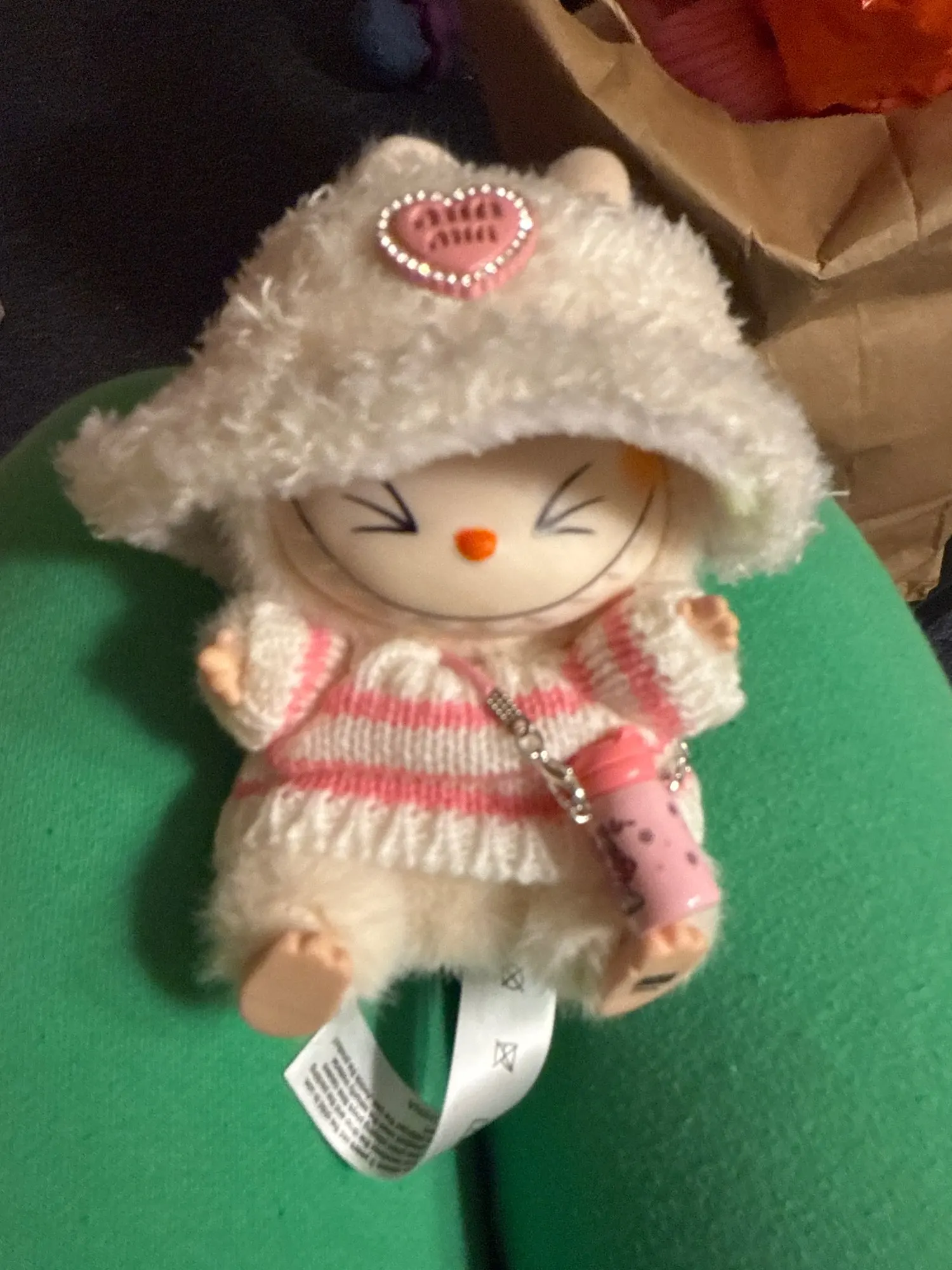 Labubu Doll Clothes: 15/17CM Idol Kpop Style Mini Plush Overalls Set photo review