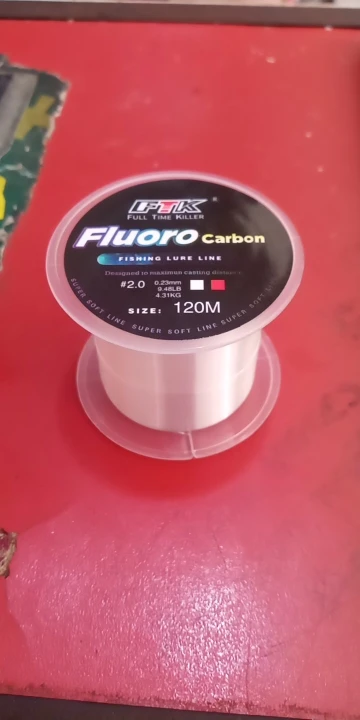Línea de pesca con revestimiento de fluorocarbono, 120M, 0,20mm-0,60mm, 7,15 LB-45lb, línea líder de fibra de carbono, línea de hundimiento de alambre de señuelo de pesca, Japón photo review