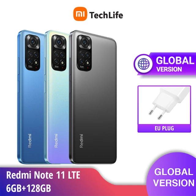 Xiaomi Redmi Note 11 128GB 4/6GB Global Android Unlocked Smartphone New  Sealed