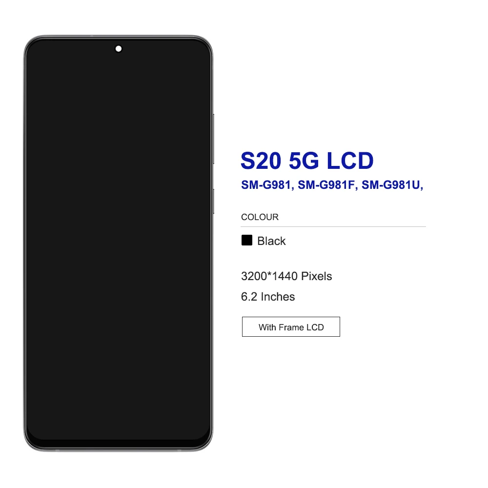 LCD ÷ ü  ġ ũ,   , Ｚ S20 5G G981 G981F, 6.2 ġ