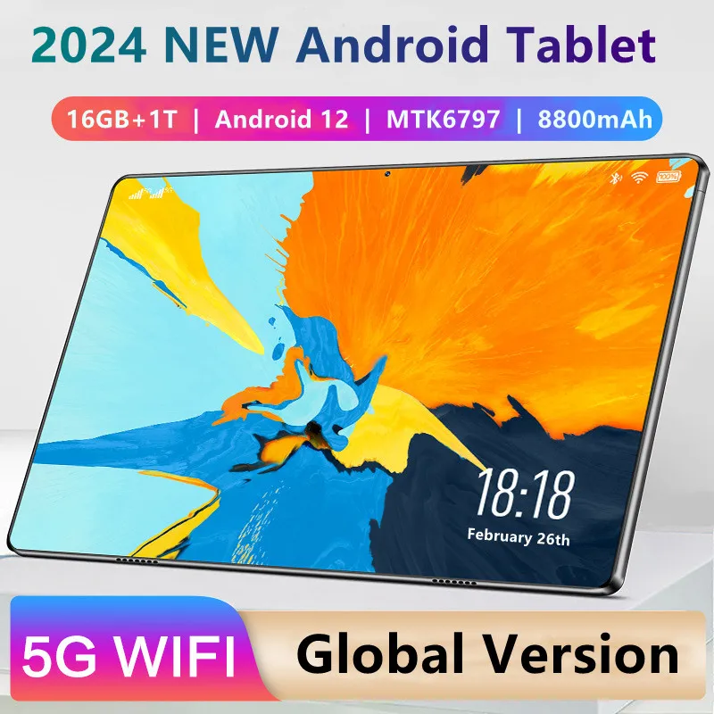 2024-New-Android-12-Tablet-11-inch-16GB-RAM-1TB-ROM-Tablet-8800mAh ...