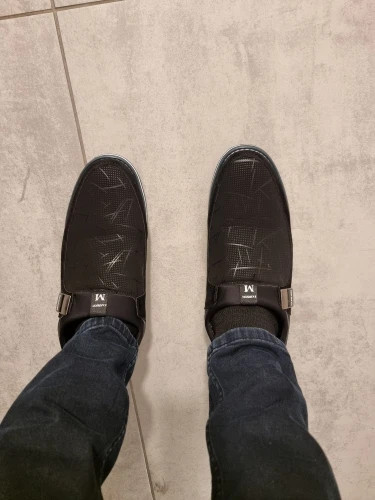 Men Leather Shoes Slip-On Classic Casual Loafers for Business